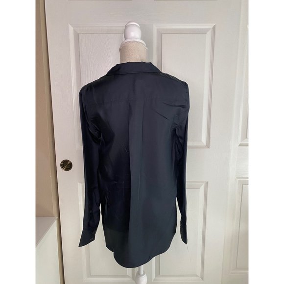Rag & Bone Dean Shirt Black Silk Size Small New - Picture 2 of 8